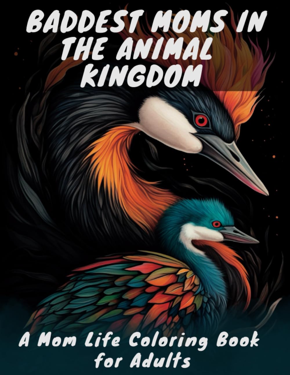 Baddest Moms in the Animal Kingdom coloring book cover